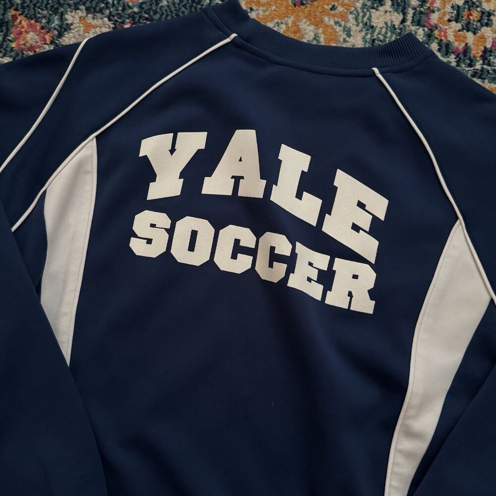 Vintage Blue Fila Yale Soccer Pullover Sweatshirt Men’s Size USA Medium